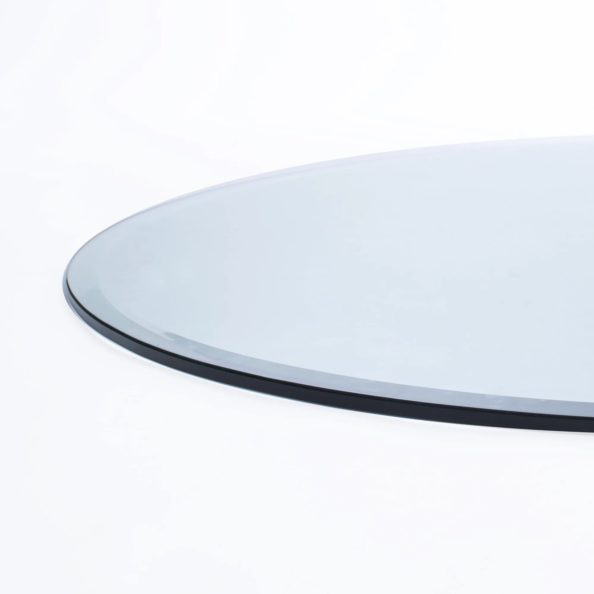 30" Round Clear Low Iron Glass Tops