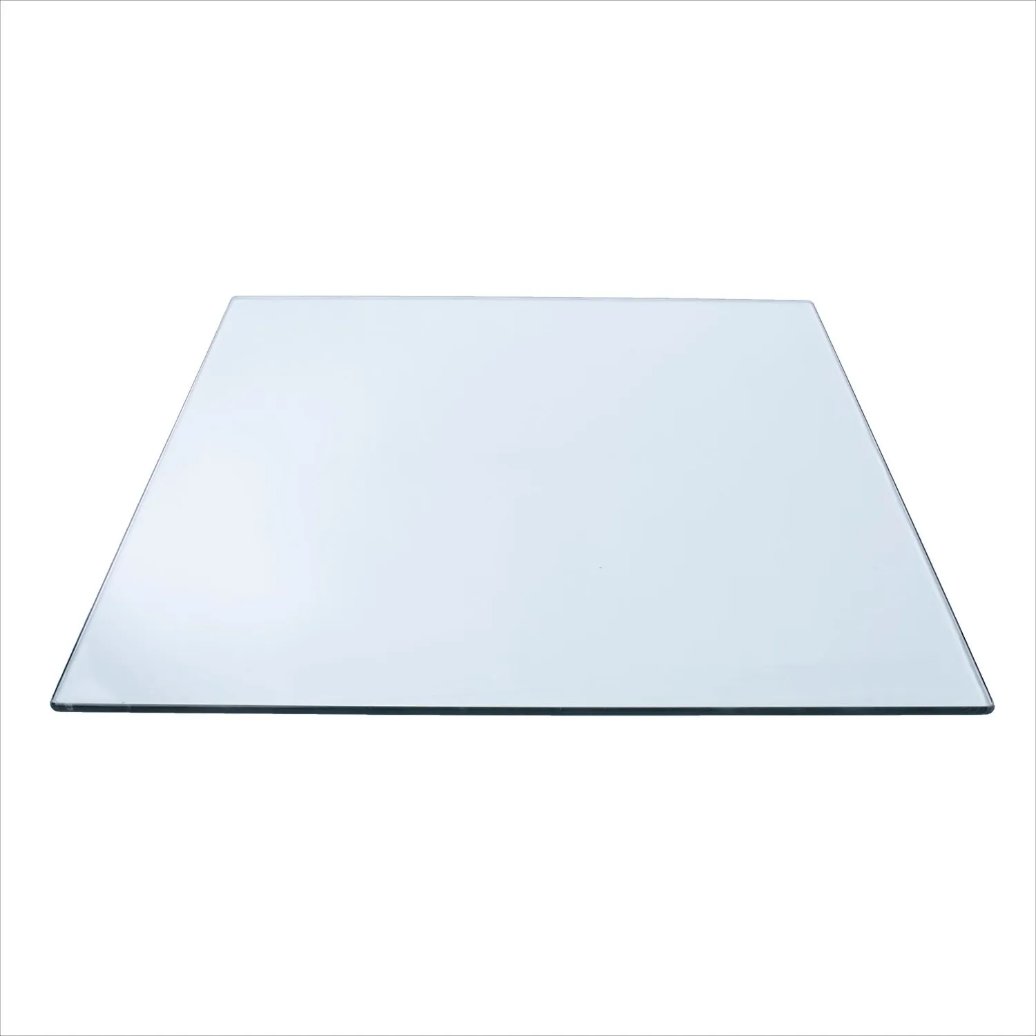 42" Square Clear Glass Table Tops