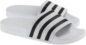 Adidas Mens Adilette Slide White Black