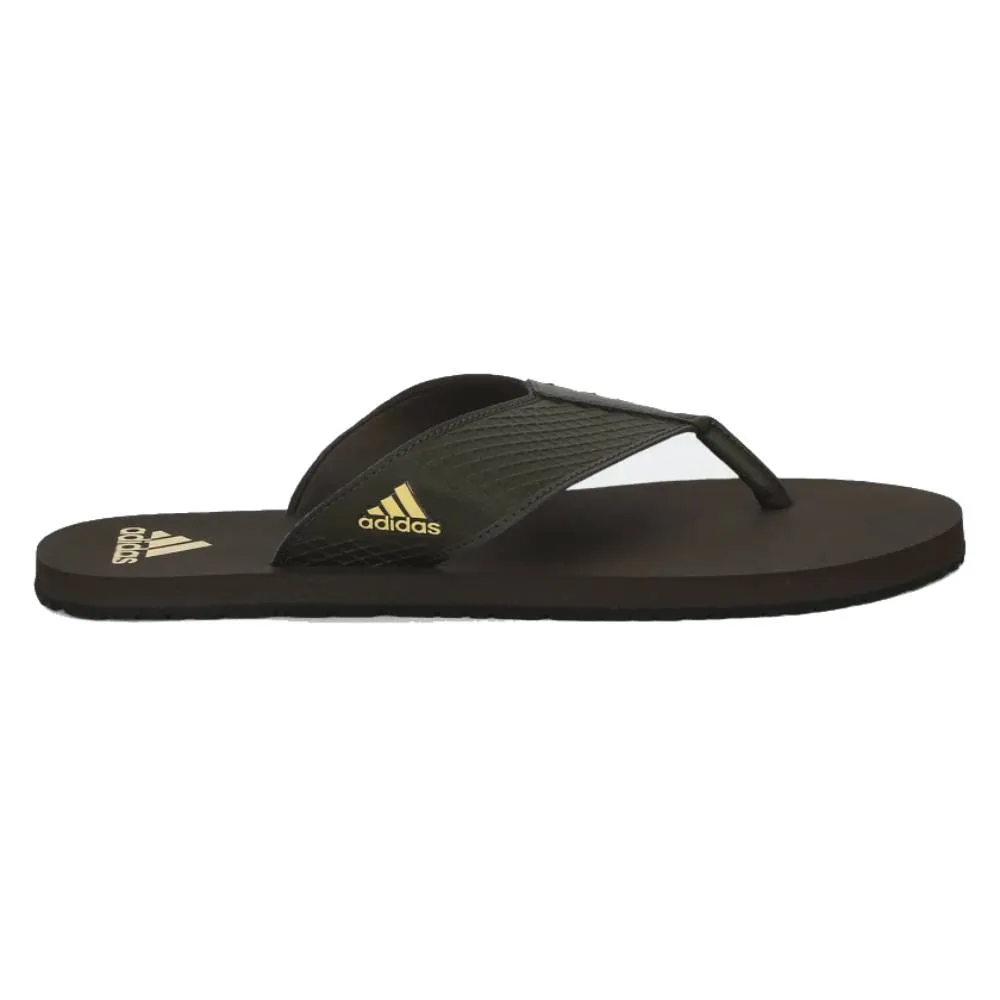 Adidas Men's Urbanscape Flip Flop Slipper (Shadow Olive/Golden Beige)