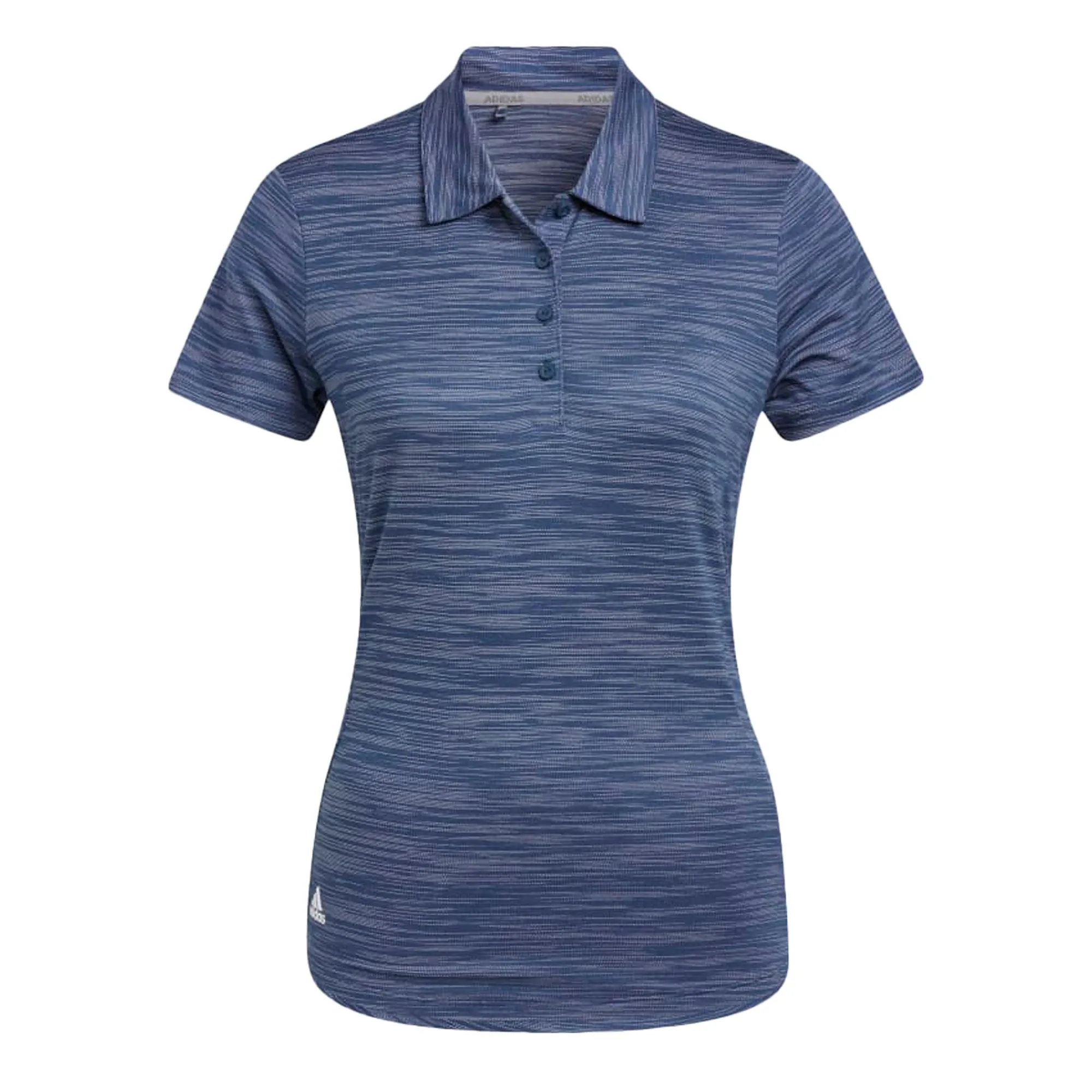 Adidas Women's Space-Dyed Short Sleeve Polo Shirt