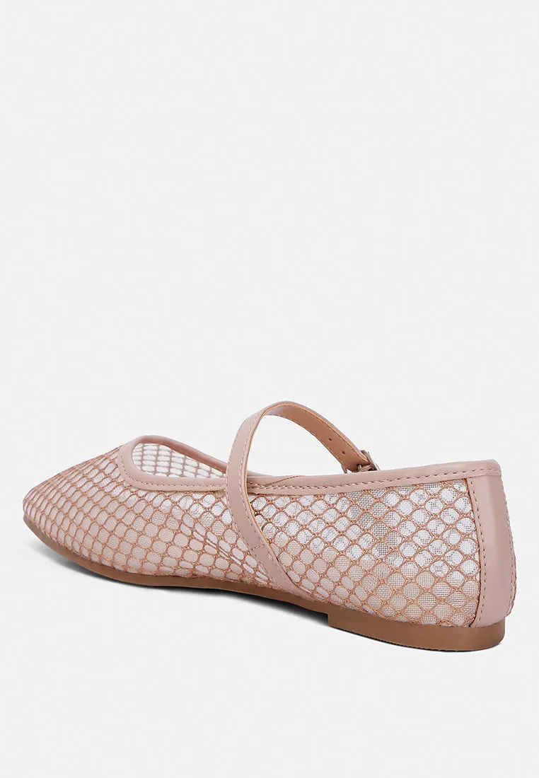 Averona Mesh Mary Jane Flats