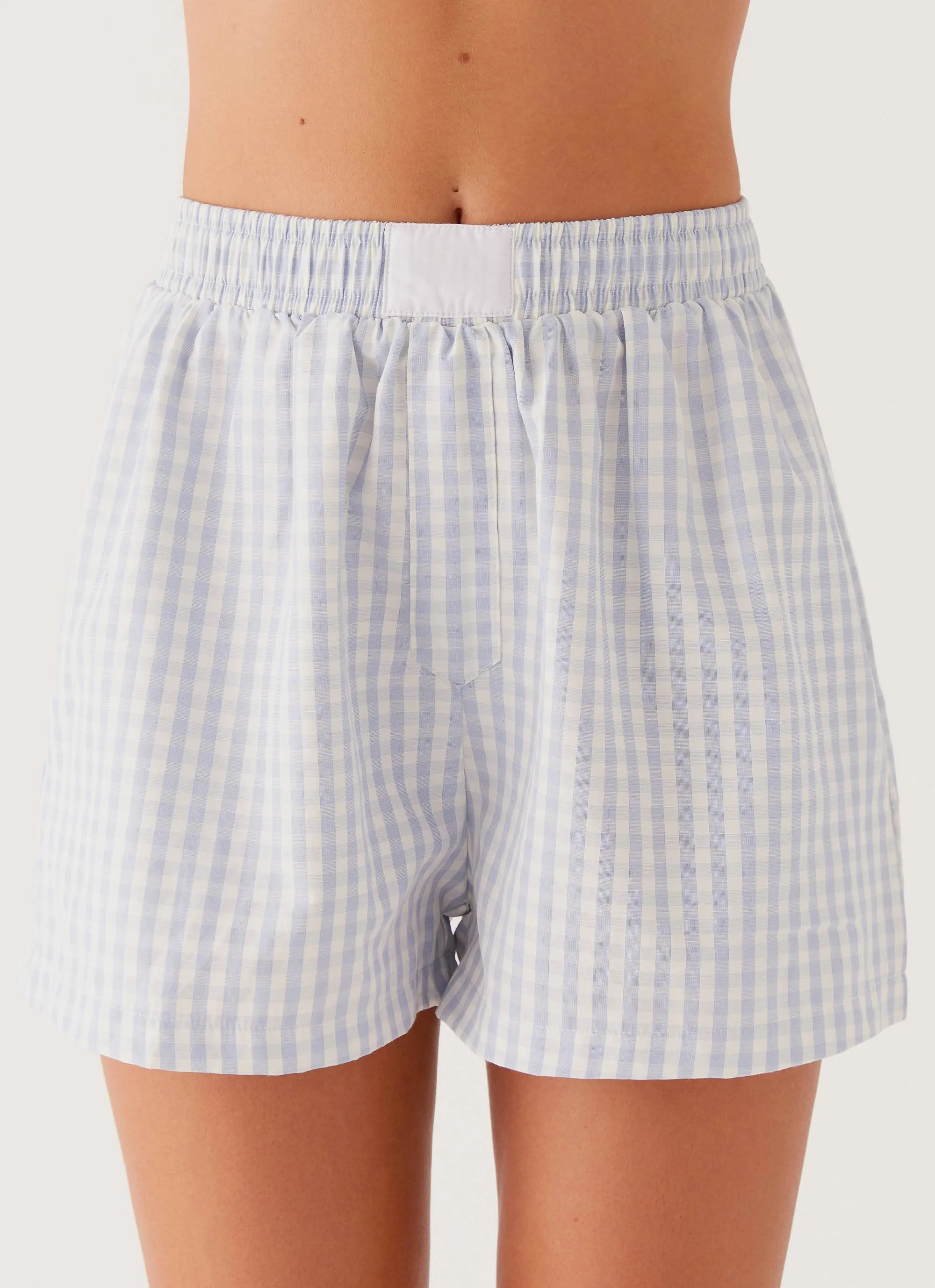 Brightwell Boxer Shorts - Blue Gingham