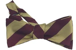 Burgundy Gold Classic Stripe