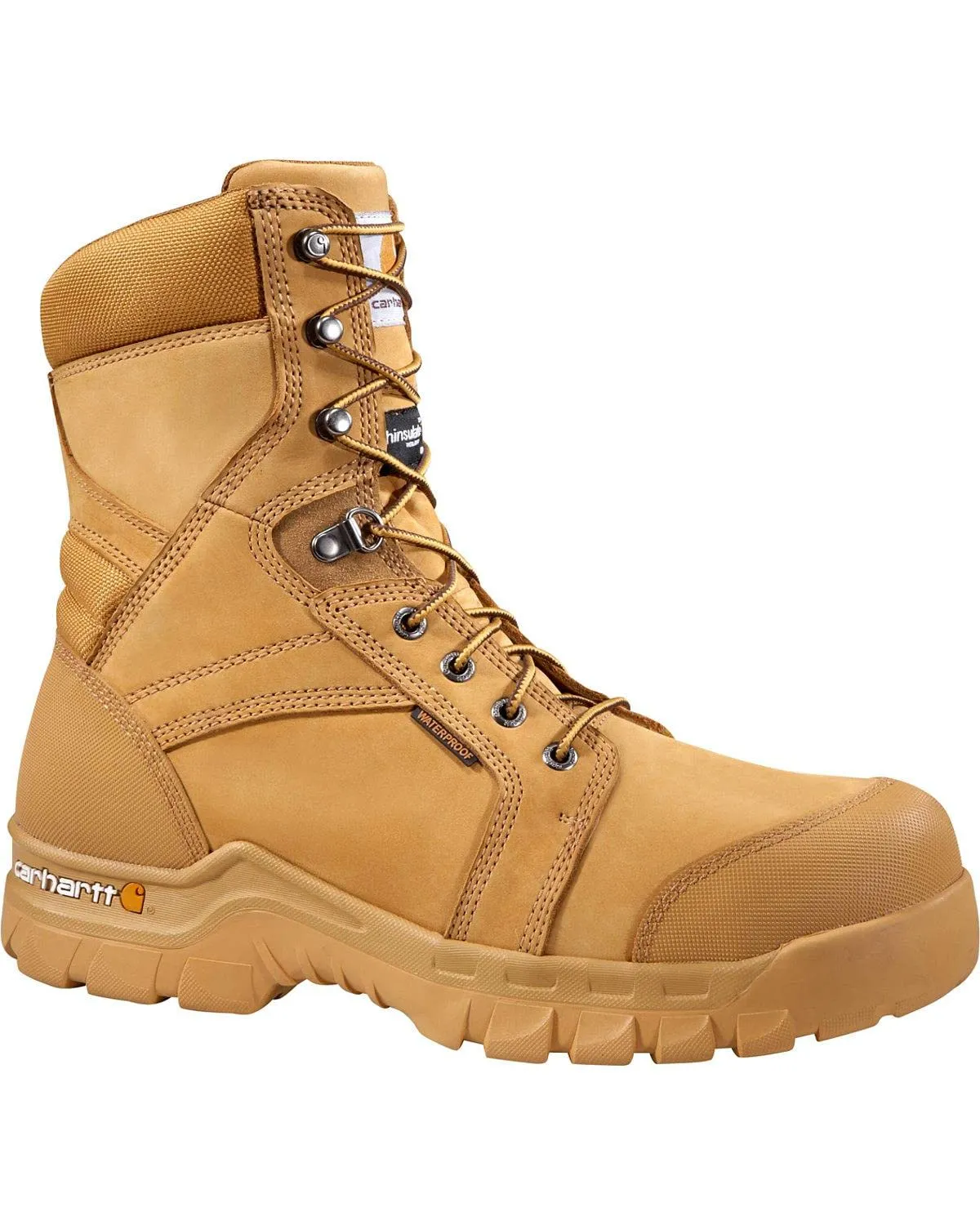 Carhartt CMF8058 Men's 8" Rugged Flex Insulated Waterproof Breathable Soft Toe Work Boot