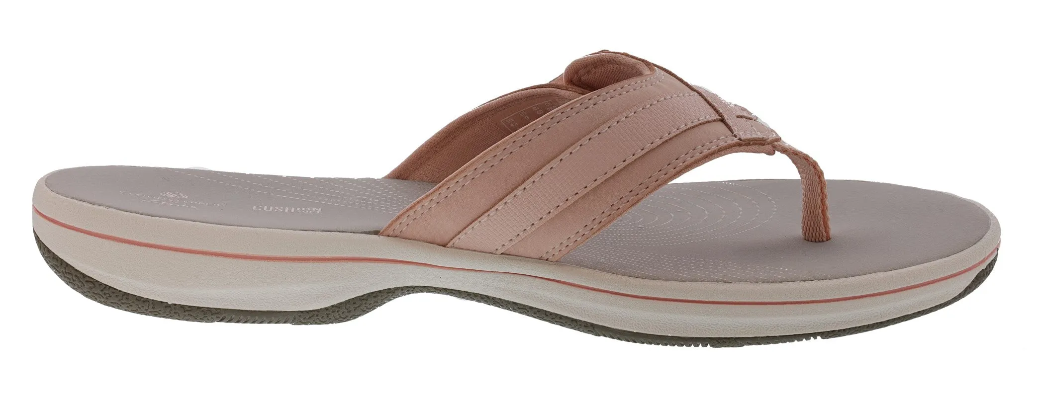 Clarks Women Sandals Lightweight Flip Flops Breeze Sea