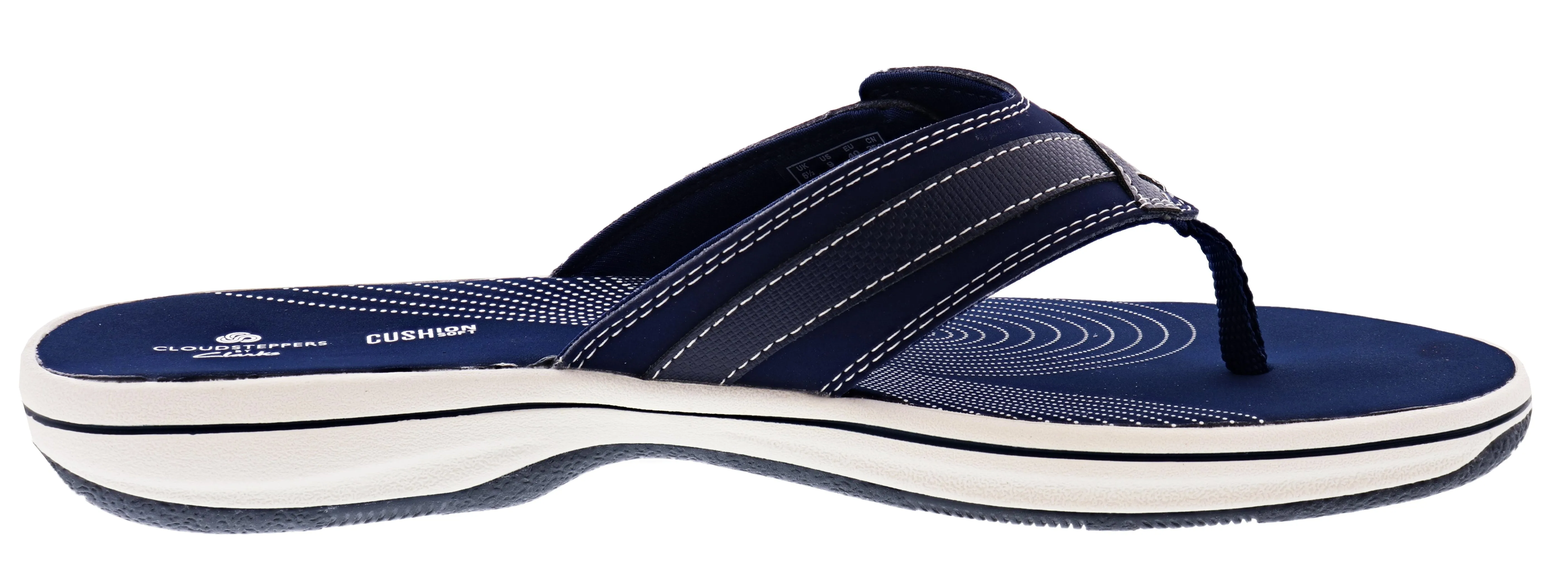 Clarks Women Sandals Lightweight Flip Flops Breeze Sea