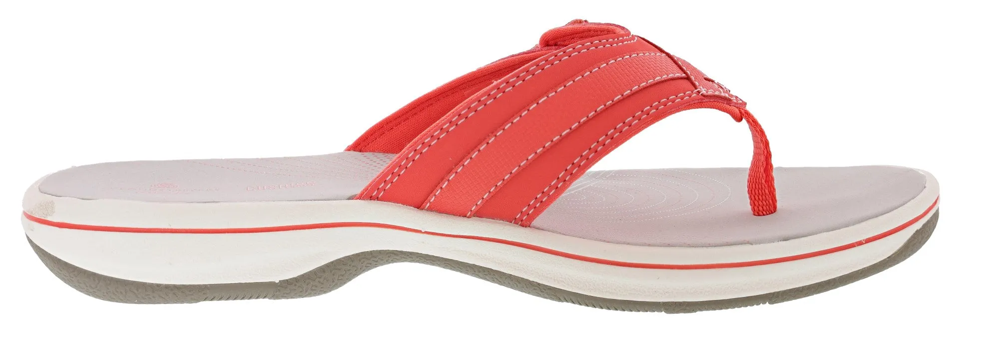 Clarks Women Sandals Lightweight Flip Flops Breeze Sea