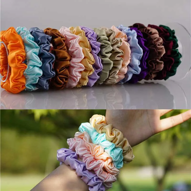 Classic Silk Scrunchies - custom and wholesale