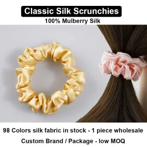 Classic Silk Scrunchies - custom and wholesale