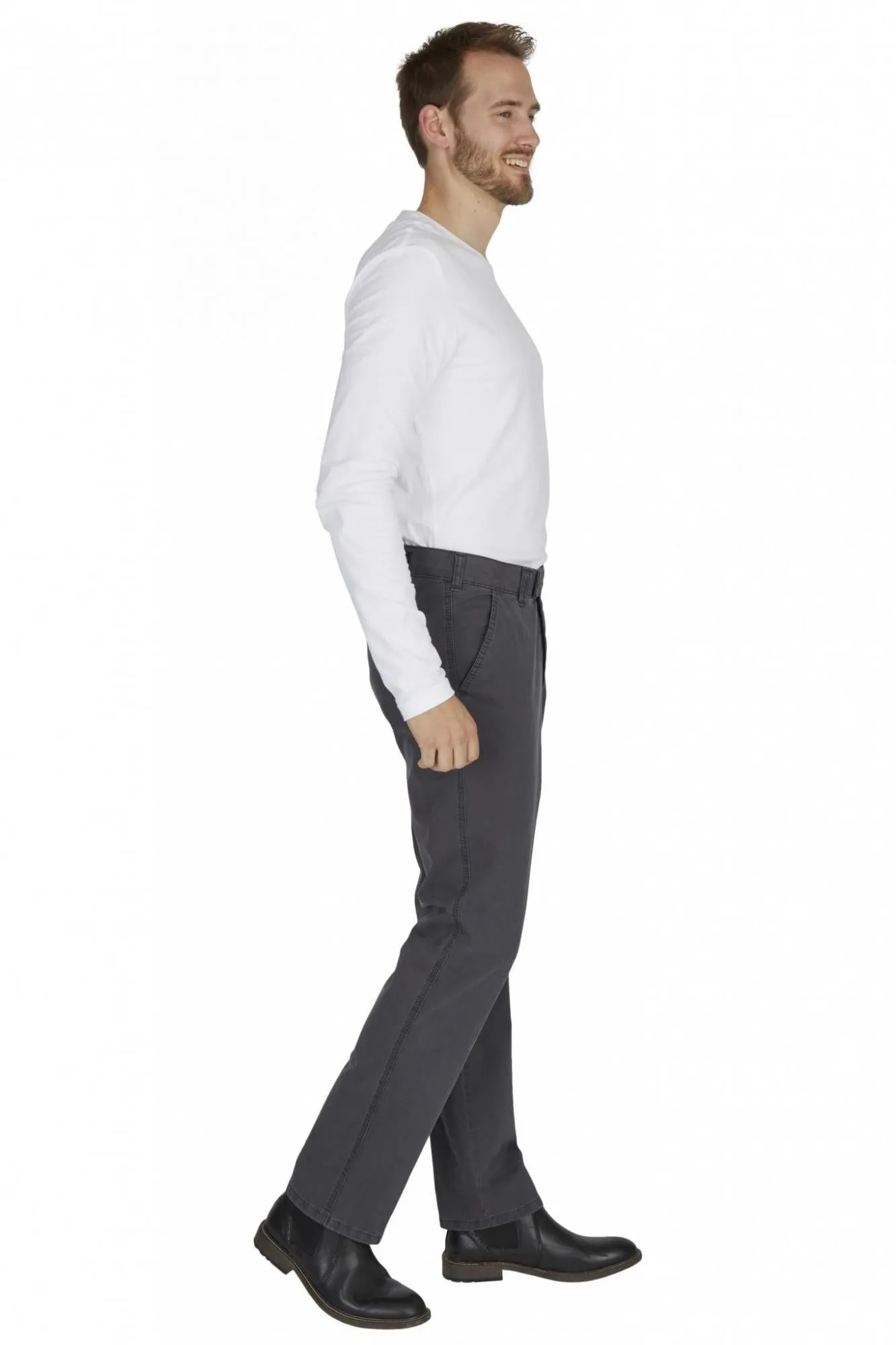 Club Of Comfort Cotton Trousers Denver4402n K