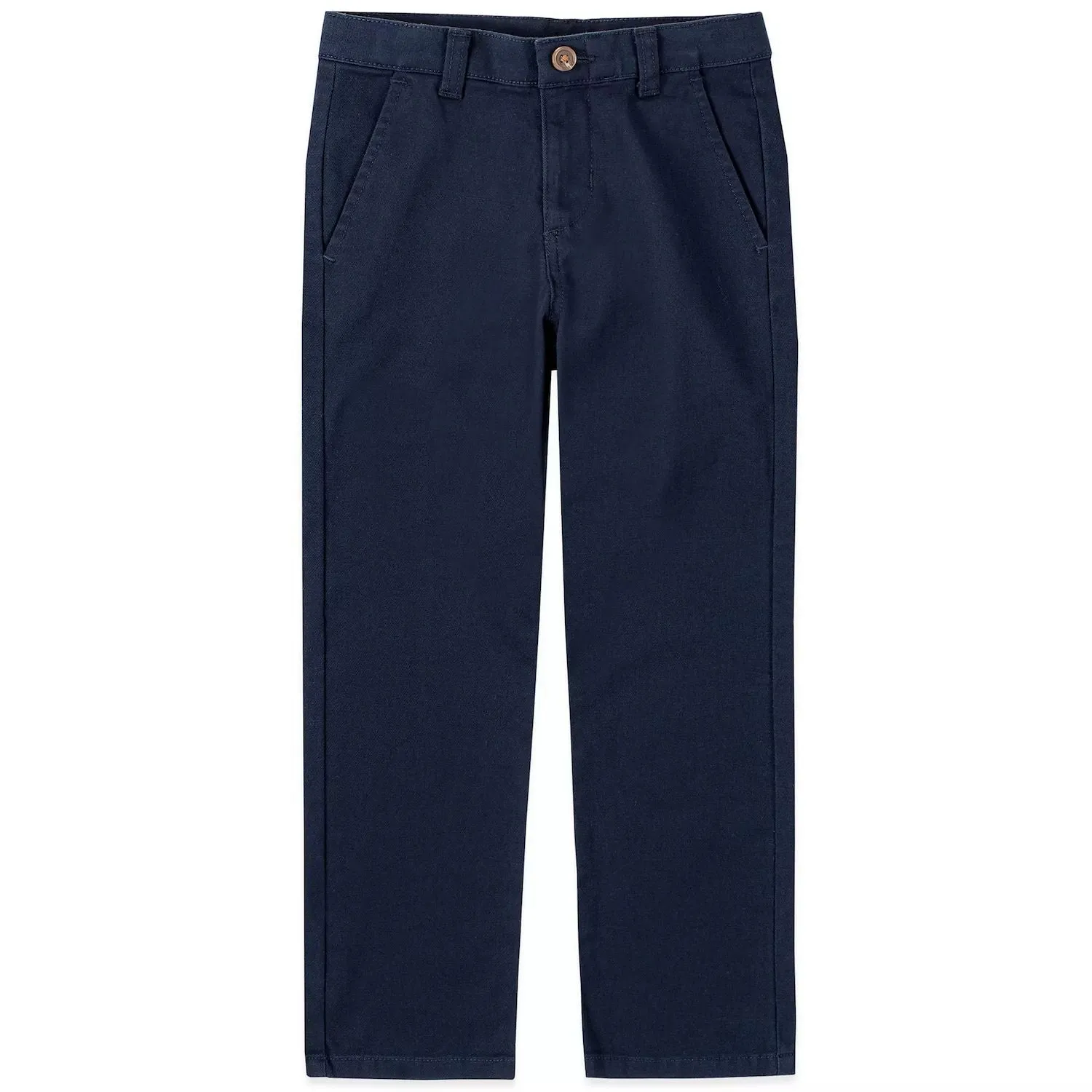 Comfortable IZOD flat front trousers with a belt for boys 4-20 years old in Regular color Slim and Husky IZOD, blue