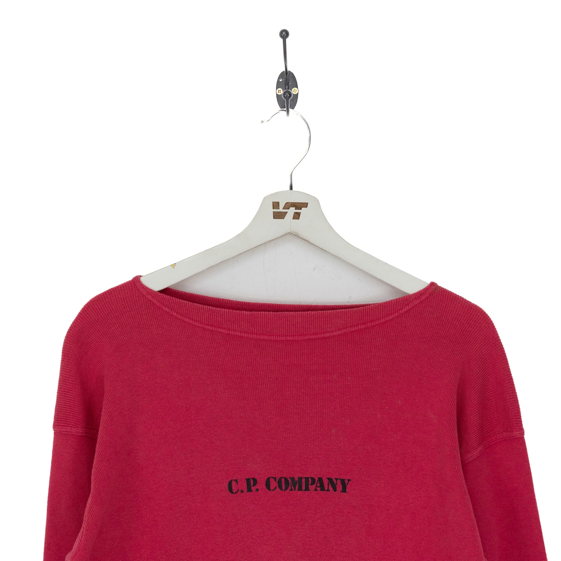 C.P. Company Fuschia Logo Knit Sweater