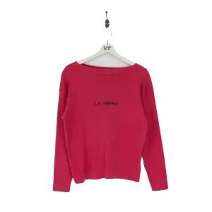 C.P. Company Fuschia Logo Knit Sweater