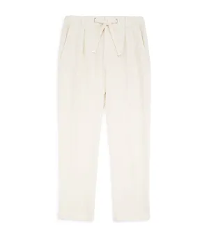 East Harbour Surplus Oxnard Washed Corduroy Easy Trousers: Off White