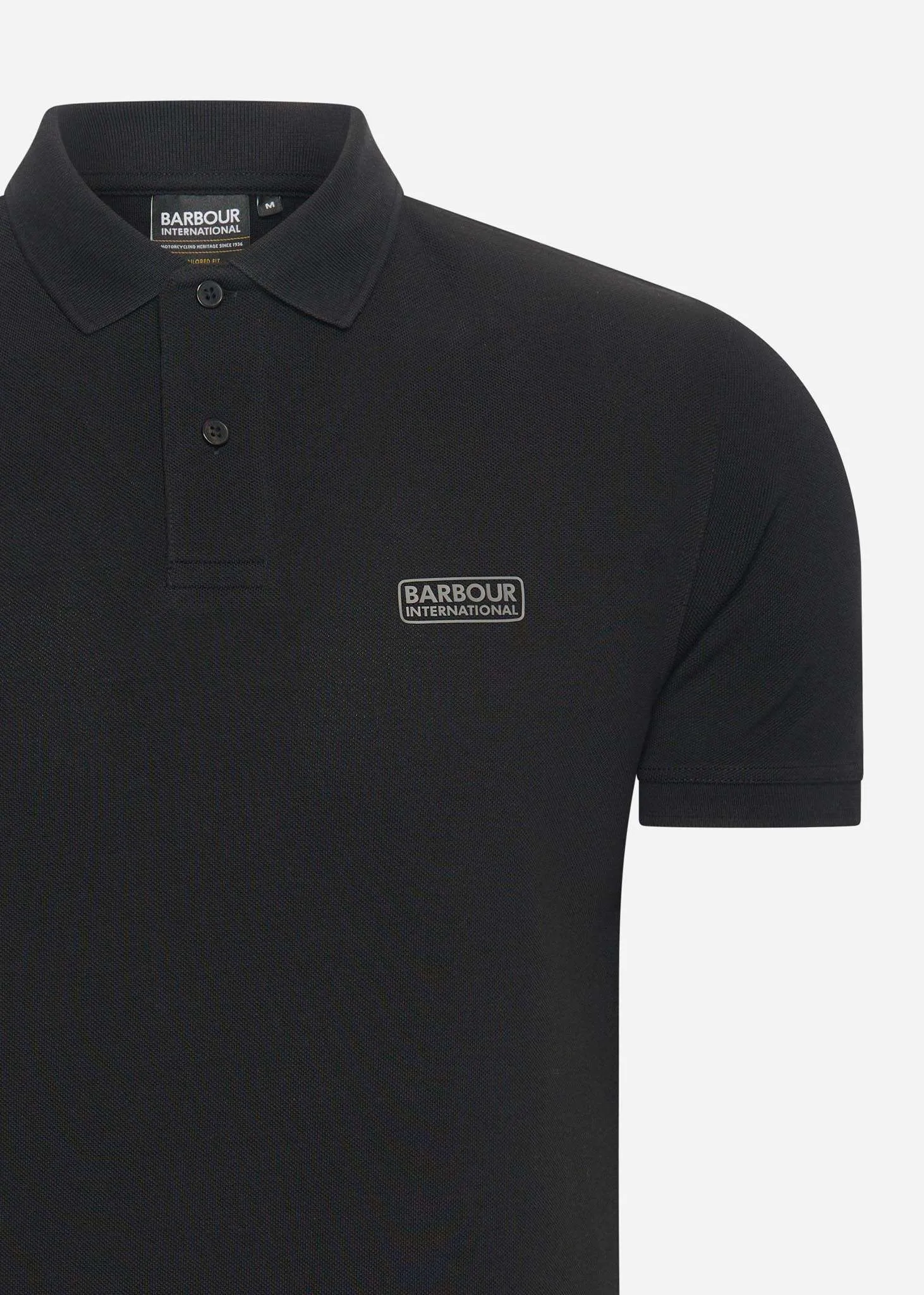 Essential polo shirt - black pewter