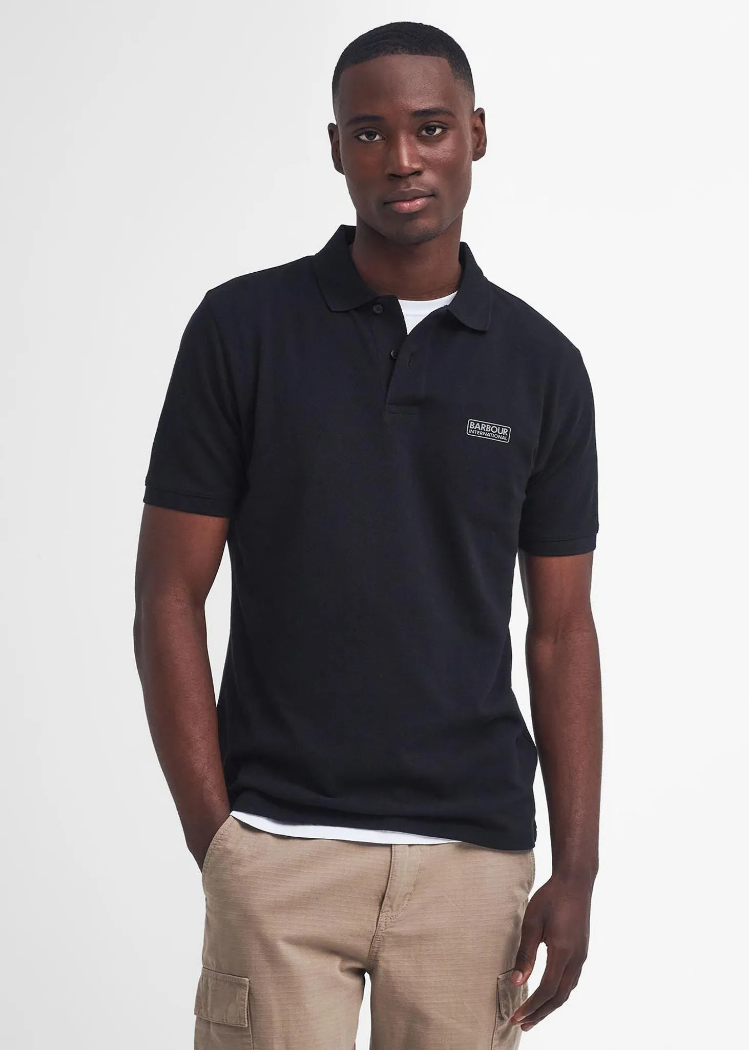 Essential polo shirt - black pewter