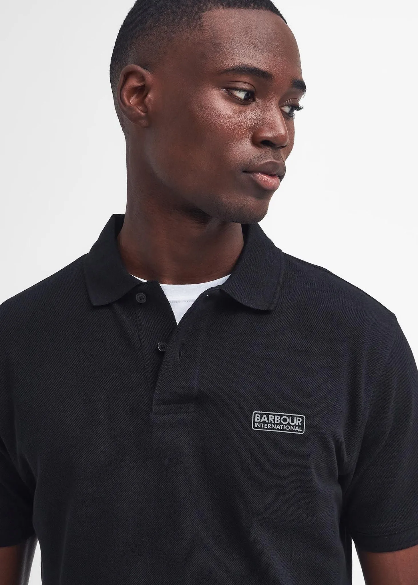 Essential polo shirt - black pewter