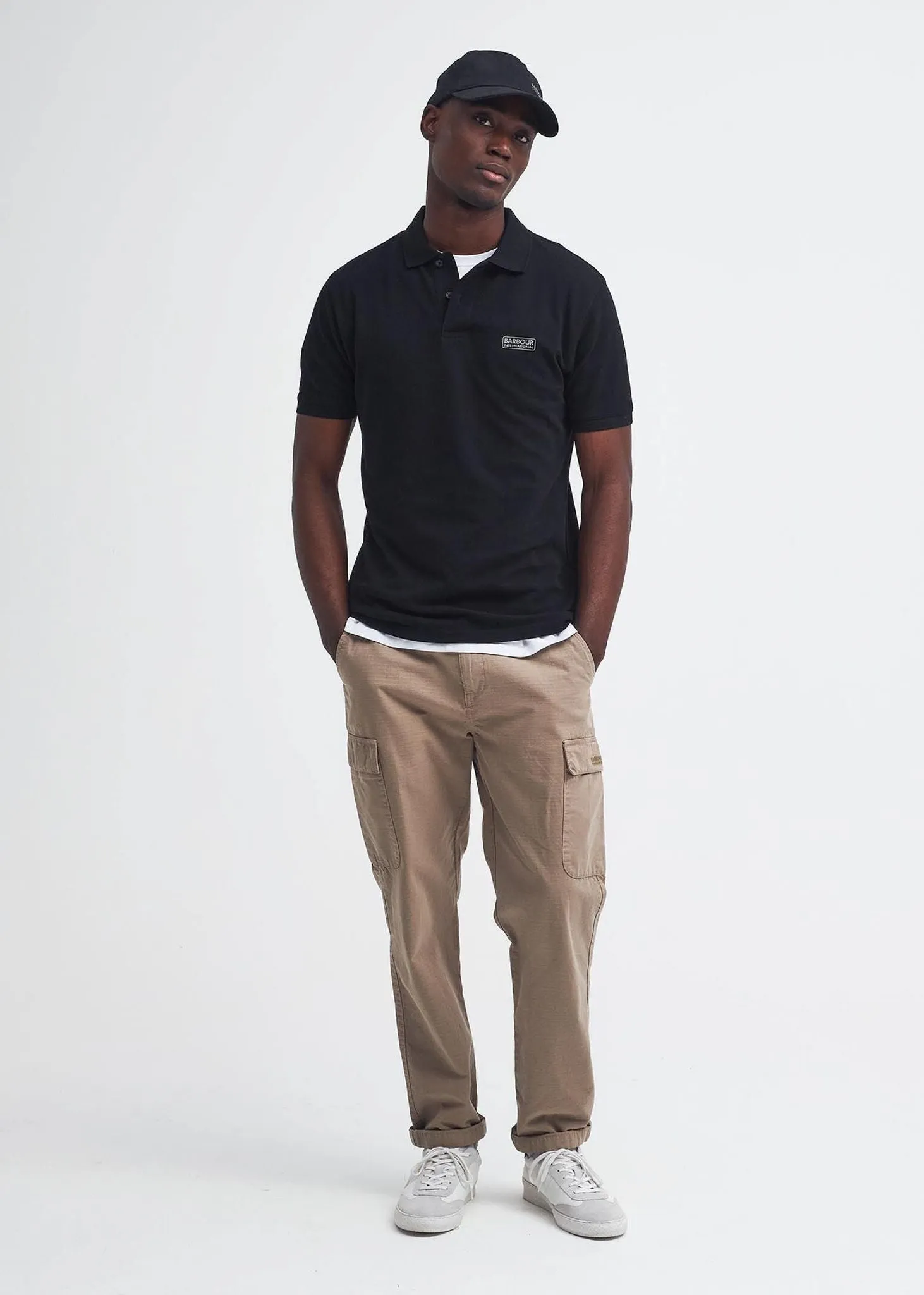 Essential polo shirt - black pewter