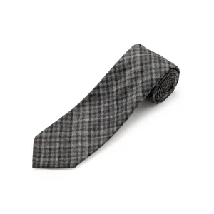 Fox 4 Fold Grey Check Anniversary Edition Tie