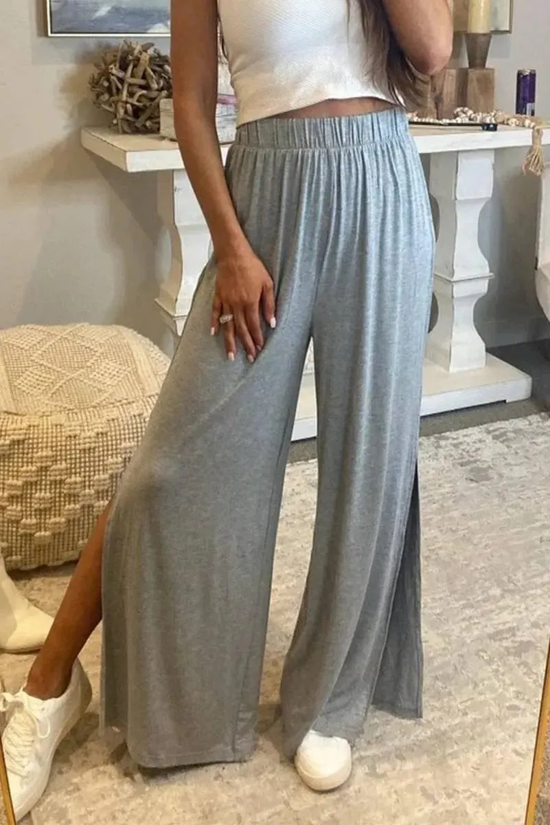 Get Your Groove on with Side-Slit High-Waist Pants for Women