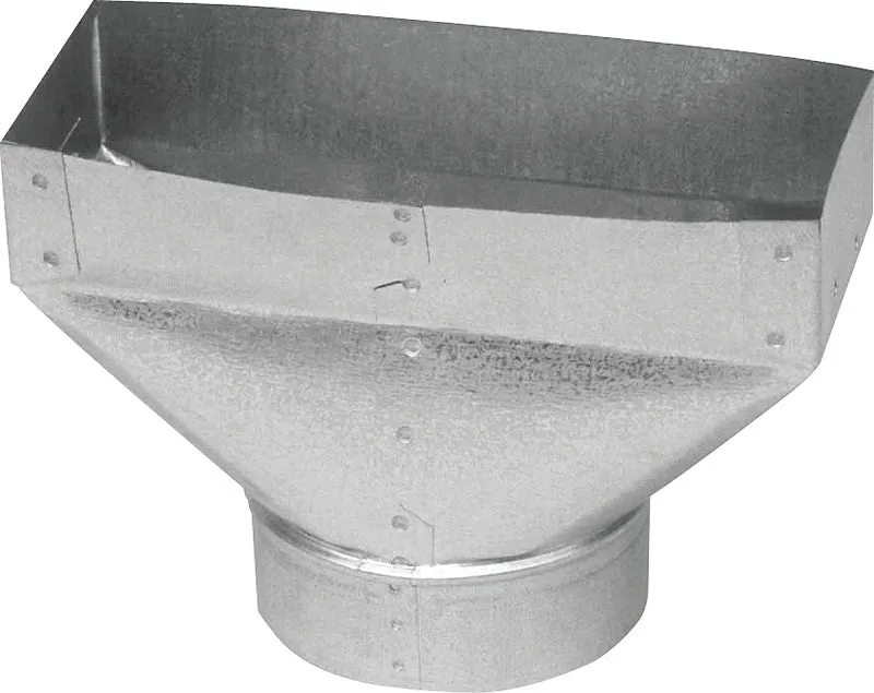 Imperial GV0702 Universal Boot, 3-1/4 in L, 10 in W, 6 in H, Galvanized :EA: QUANTITY: 1