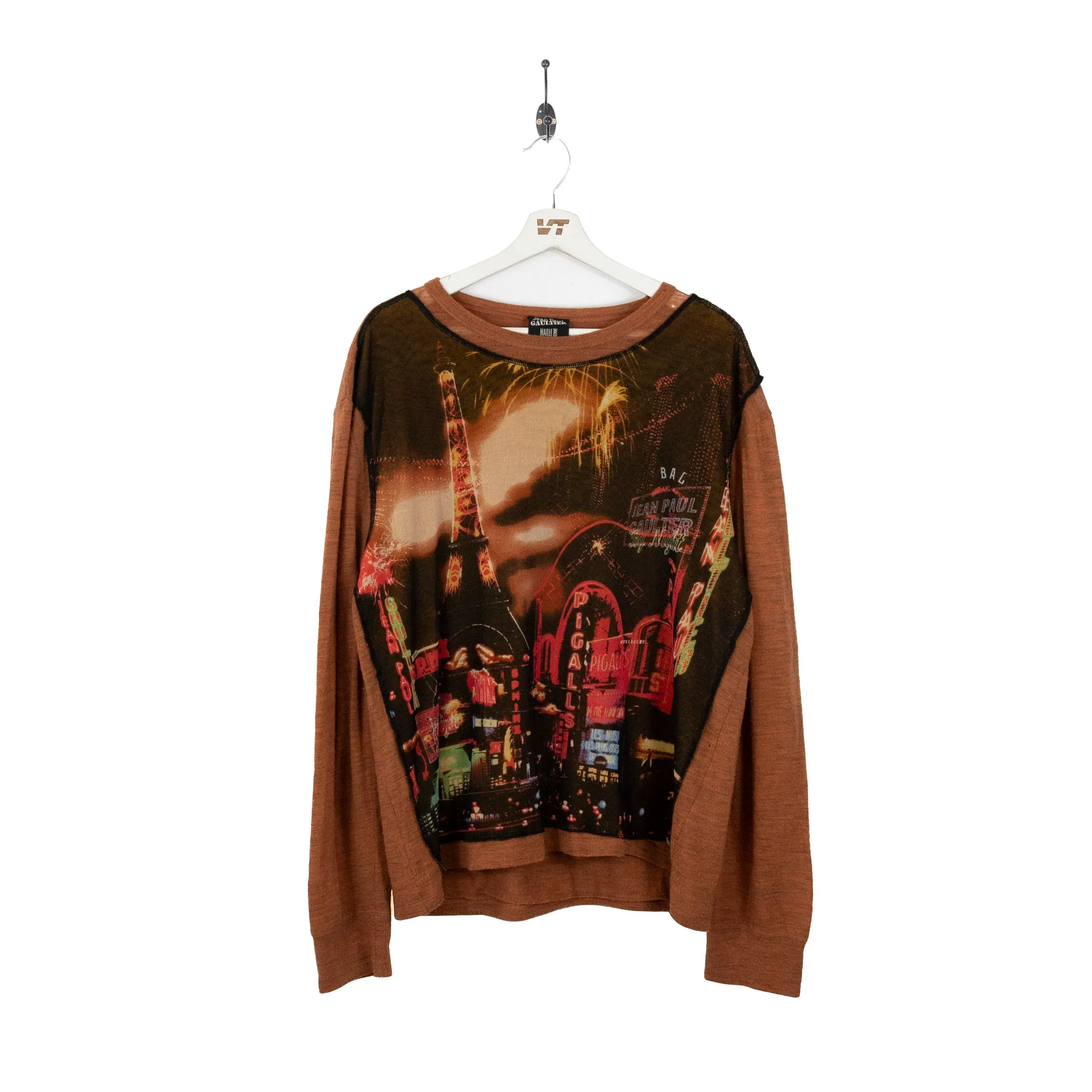 Jean Paul Gaultier Homme "Tour D'Eiffel" Intarsia Knit