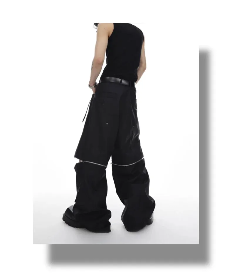 Men's Trendy Detachable Baggy Cargo Shorts Pants