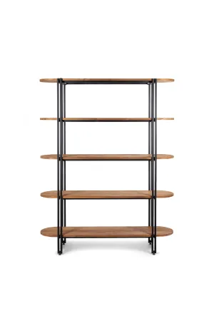 Natural Wood 5-Shelf Bookrack | dBodhi Coco