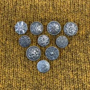 Norwegian Pewter Buttons - Pack of 3