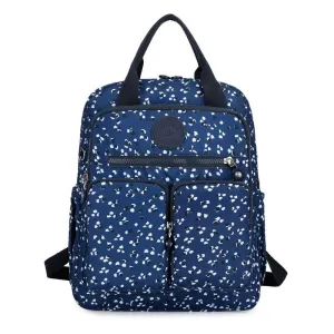 Nylon Floral Print Laptop Backpack For Girls