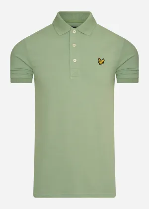 Plain polo shirt - fern green