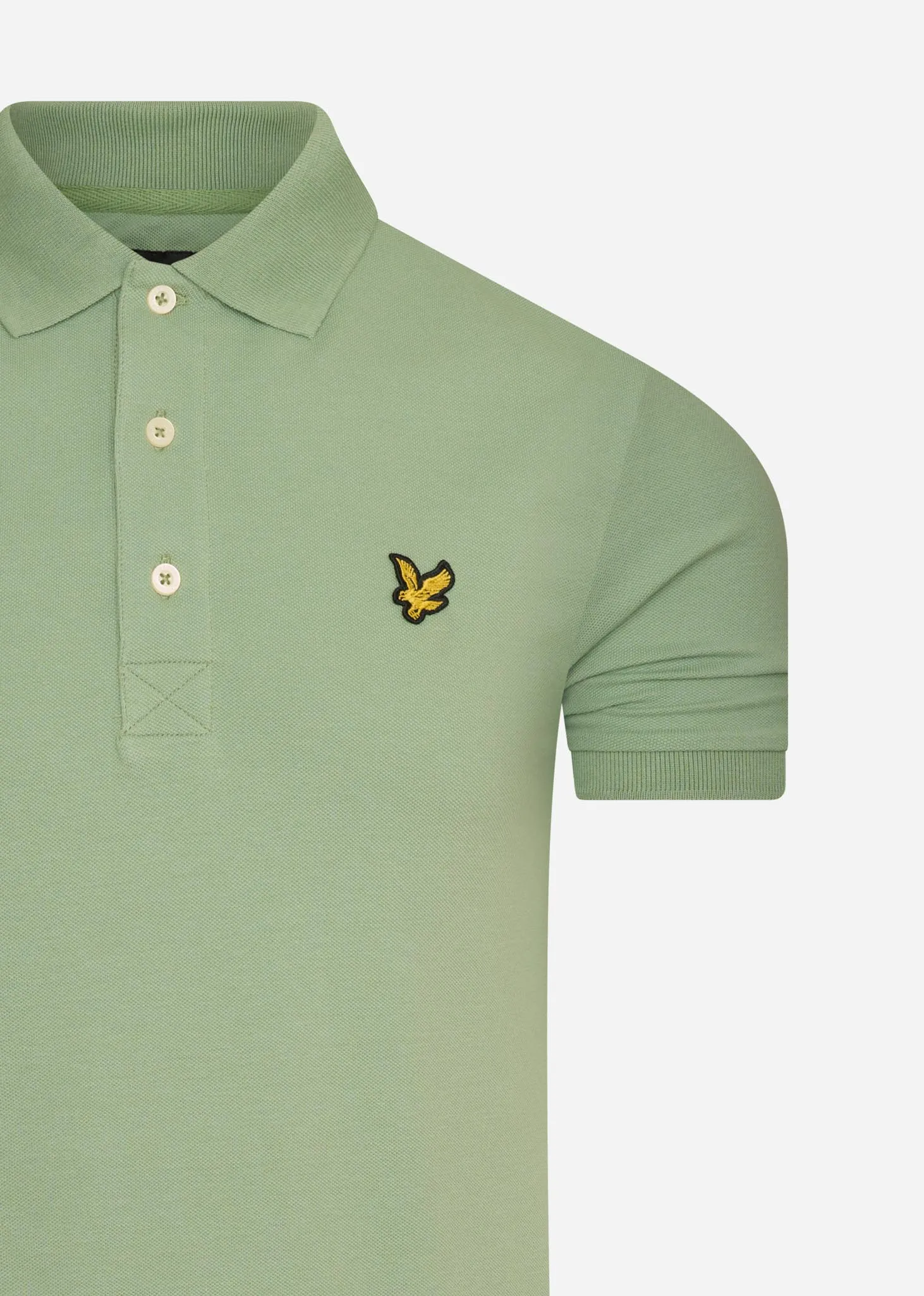 Plain polo shirt - fern green