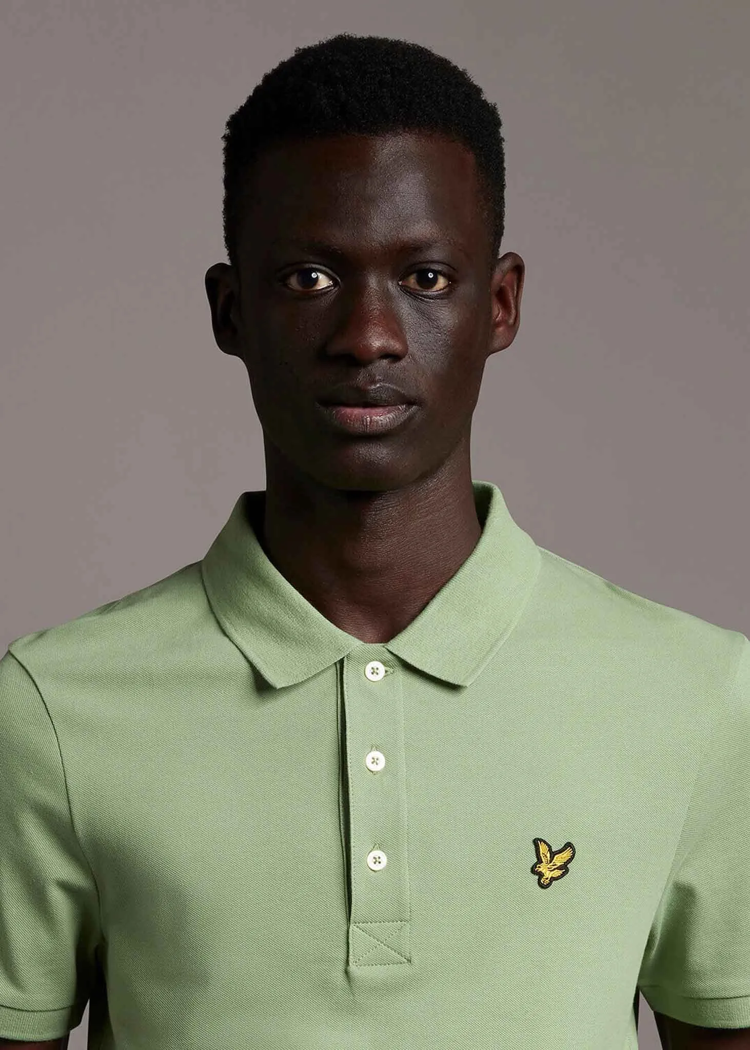 Plain polo shirt - fern green