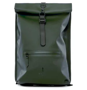 RAINS Rolltop Rucksack – Green