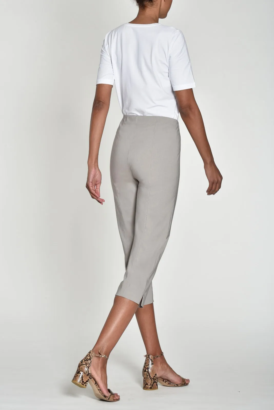 Robell Crop Trousers | Taupe