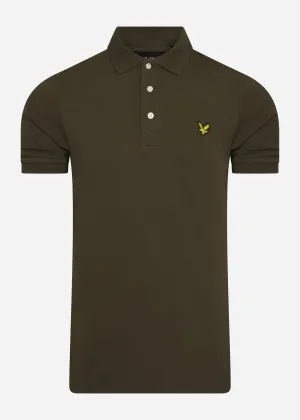 Slim stretch polo - trek green