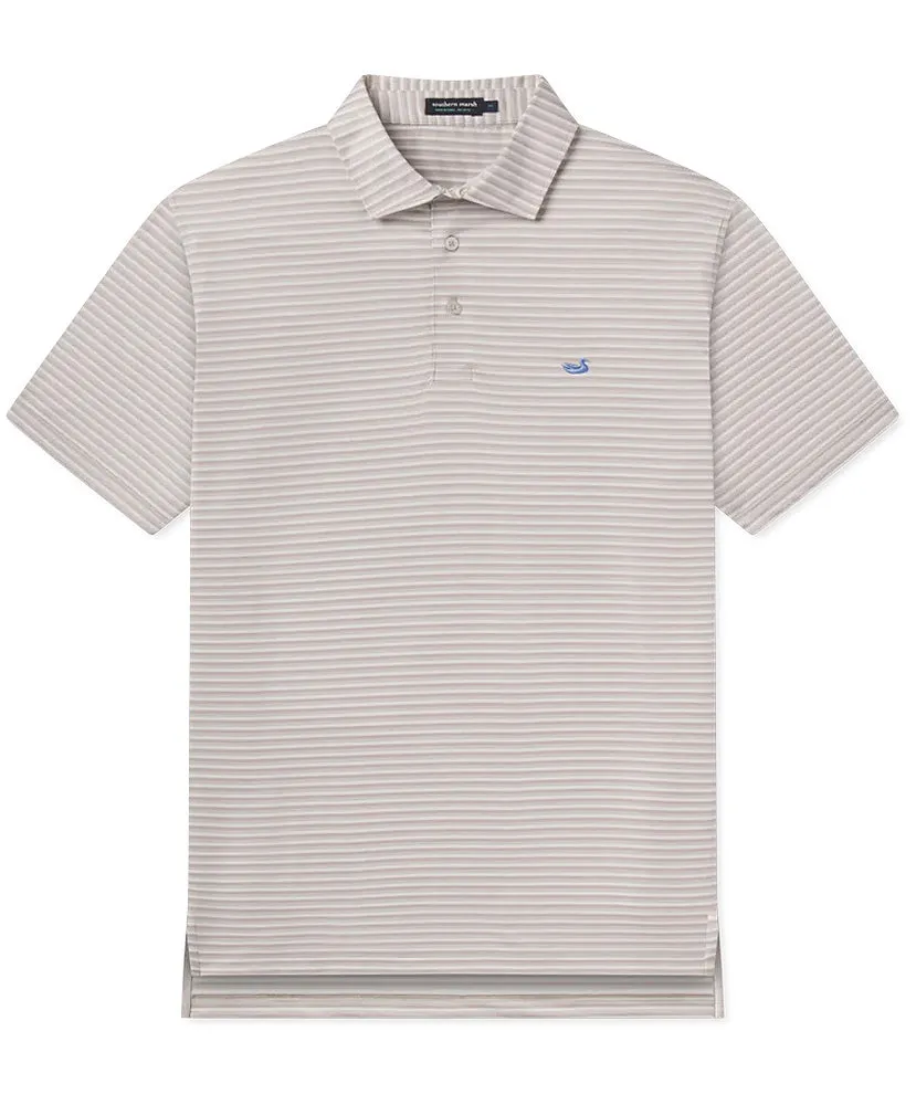 Southern Marsh - Bermuda Performance Polo - Domingo Stripe