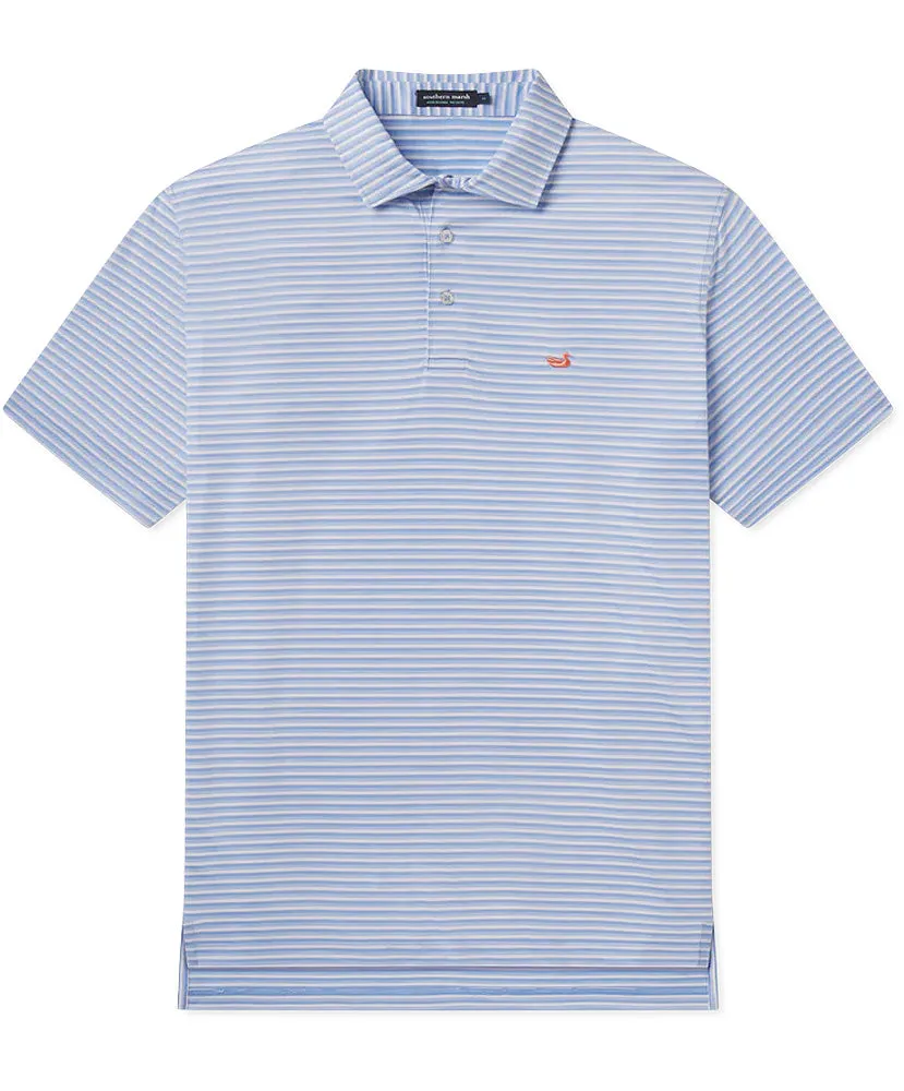 Southern Marsh - Bermuda Performance Polo - Domingo Stripe