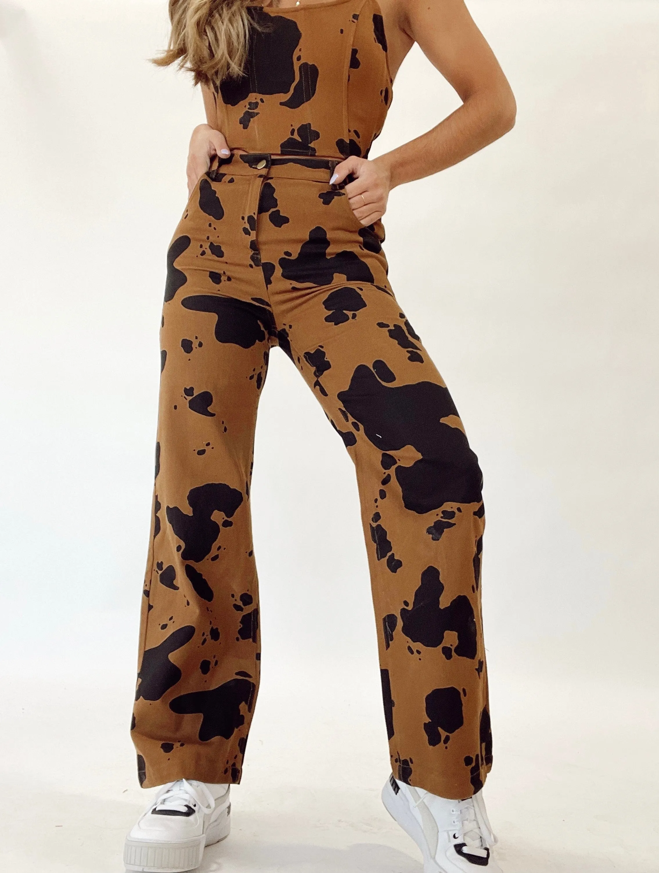 Step Into This Cow Print Pants