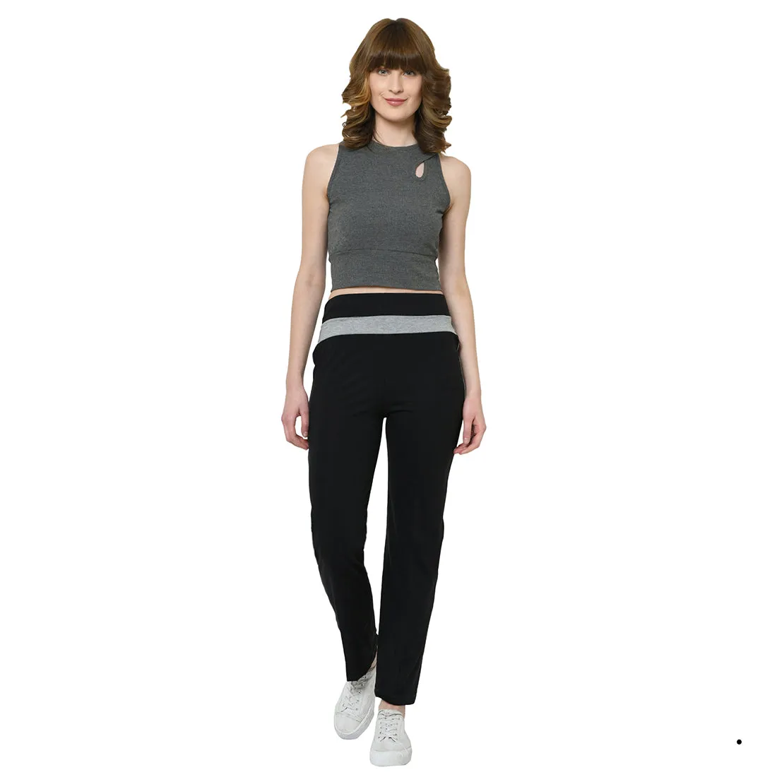 Vimal Jonney Black Trackpant For Women's