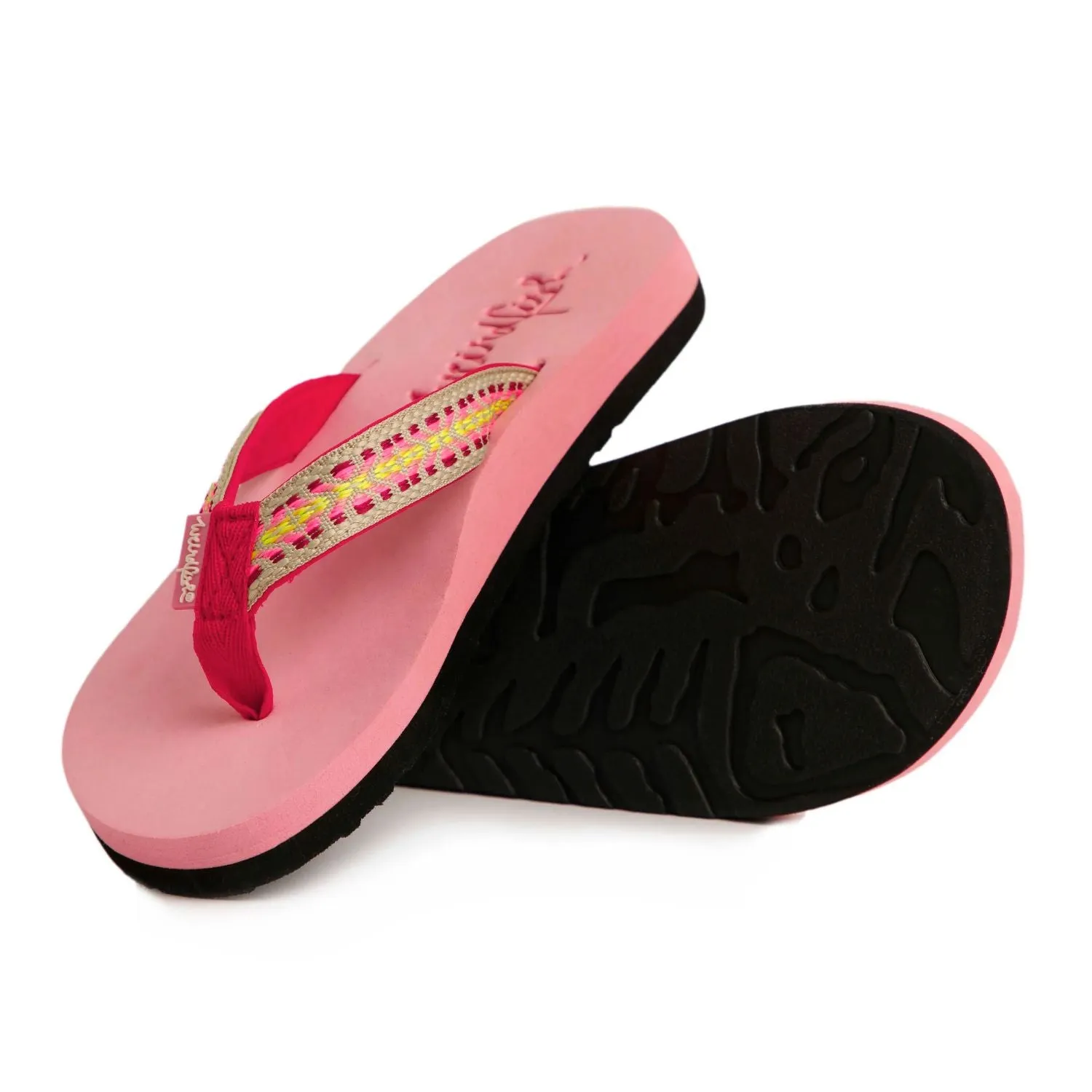 Weird Fish 5 Pink Adila Braided Women's Flip Flop