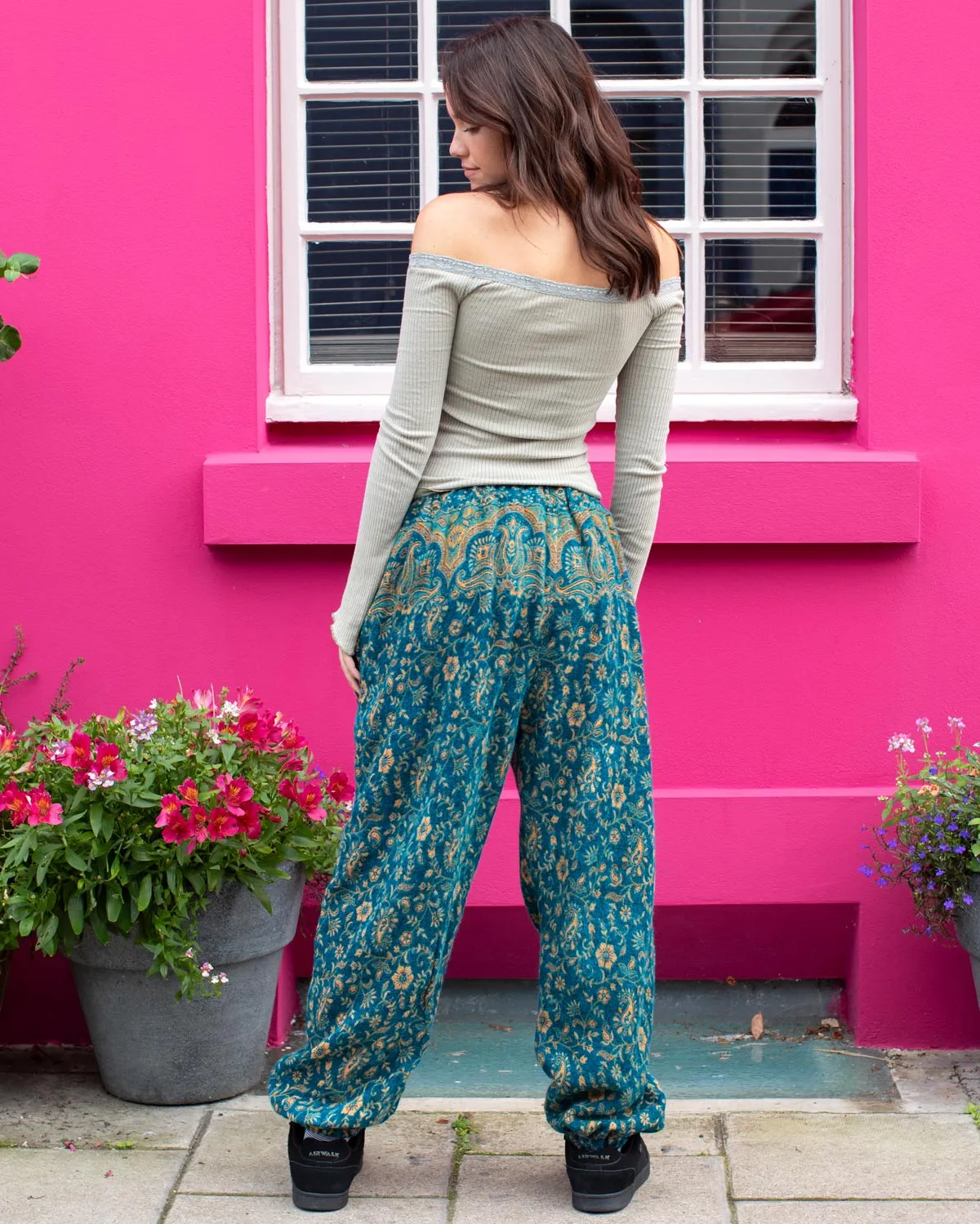 Winter Harem Pants Sky Blue