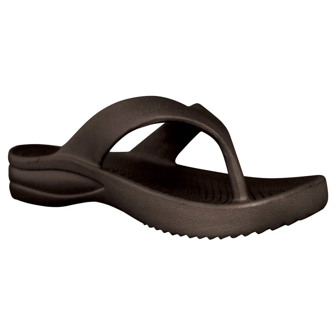 Women's Flip Flops - Dark Brown