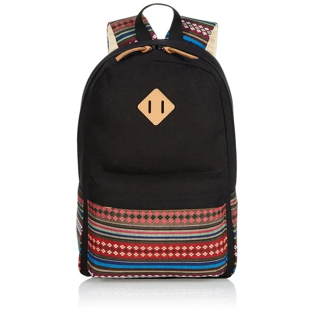 Women's Weave Pattern Design Backpack