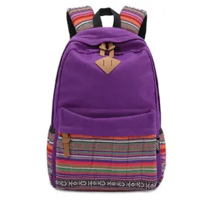 Women's Weave Pattern Design Backpack